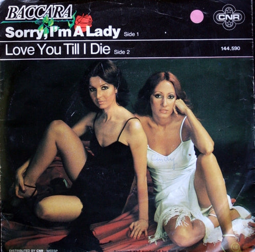 Baccara - Sorry I'm A Lady 25008 Vinyl Singles Vinyl Zeer Goed / Hoesje Goed "VINYLSINGLES.NL"