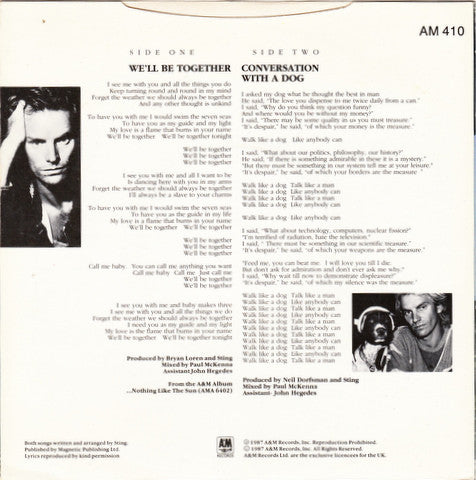 Sting - We'll Be Together 38257 Vinyl Singles Vinyl Goed / Hoes Goed
