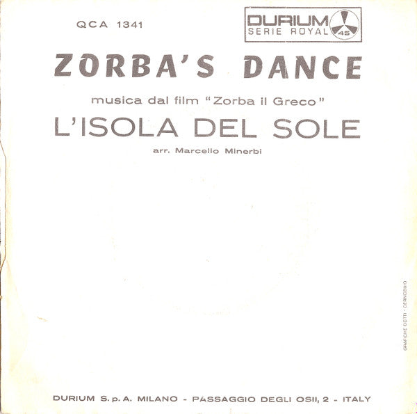 Marcello Minerbi - Zorba's Dance 39874 Vinyl Singles Vinyl Goed / Hoes Goed