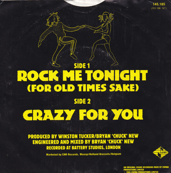 Winston Groovy - Rock Me Tonight (For Old Times Sake) 21763 Vinyl Singles Vinyl Goed / Hoes Goed