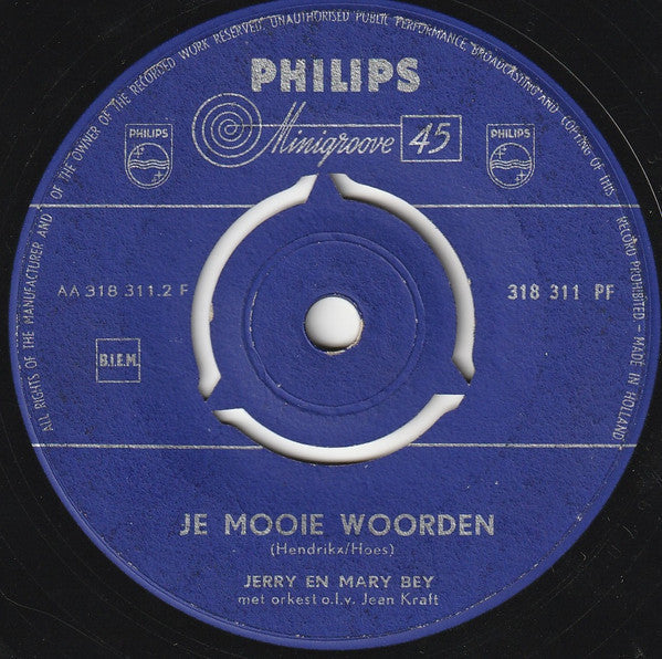 Jerry En Mary Bey - Vergeet Je Moeder Niet 38917 Vinyl Singles Vinyl Goed / Hoes Goed