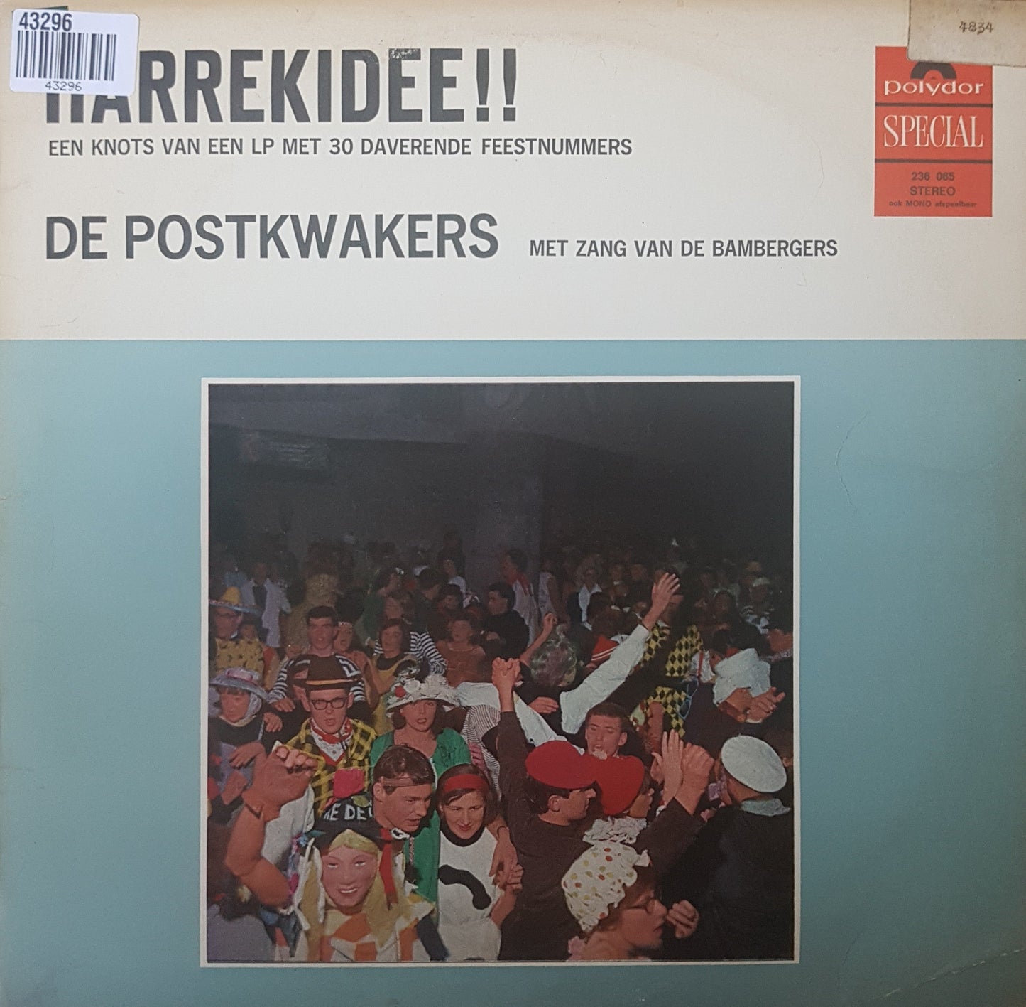 Postkwakers - Harrekidee (LP) 43296 Vinyl LP Vinyl Goed / Hoes Goed
