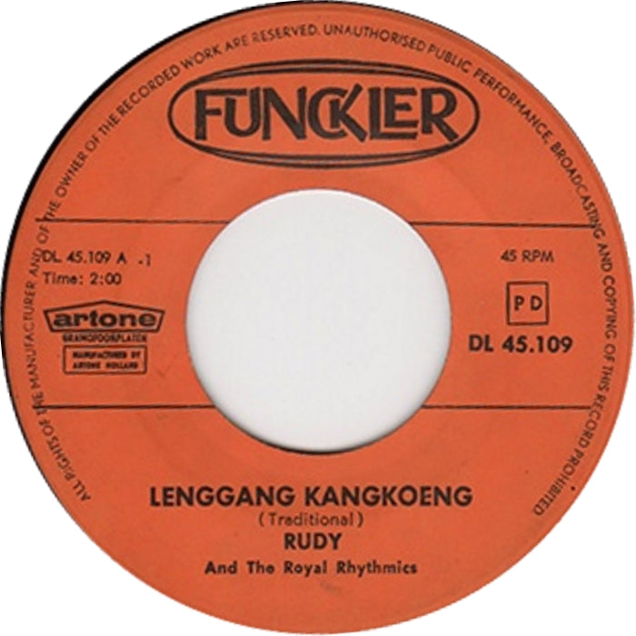 Rudy Van Dalm And The Royal Rhythmics - Lenggang Kangkoeng 36524 Vinyl Singles Vinyl Goed / Hoes Goed