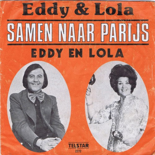 Eddy & Lolla - Samen Naar Parijs Vinyl Singles Vinyl Zeer Goed / Hoesje Goed "VINYLSINGLES.NL"