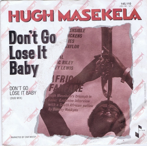 Hugh Masekela - Don't Go Lose It Baby Vinyl Singles Vinyl Zeer Goed / Hoesje Goed "VINYLSINGLES.NL"