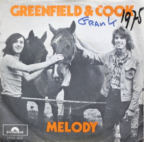 Greenfield & Cook - Melody Vinyl Singles Vinyl (G+) / Hoes (G) Tekst "VINYLSINGLES.NL"