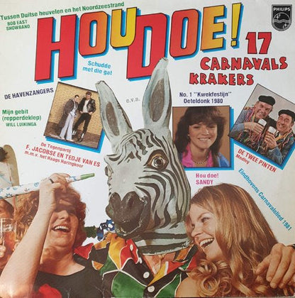 Various - Hou Doe! - 17 Carnavalskrakers (LP) 51177 Vinyl LP Vinyl Goed / Hoes Goed