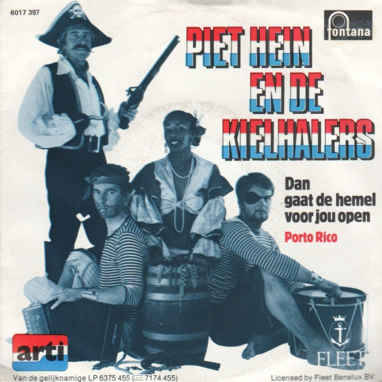 Piet Hein En De Kielhalers - Dan Gaat De Hemel Voor Jou Open 10122 Vinyl Singles Vinyl Goed / Hoes Goed
