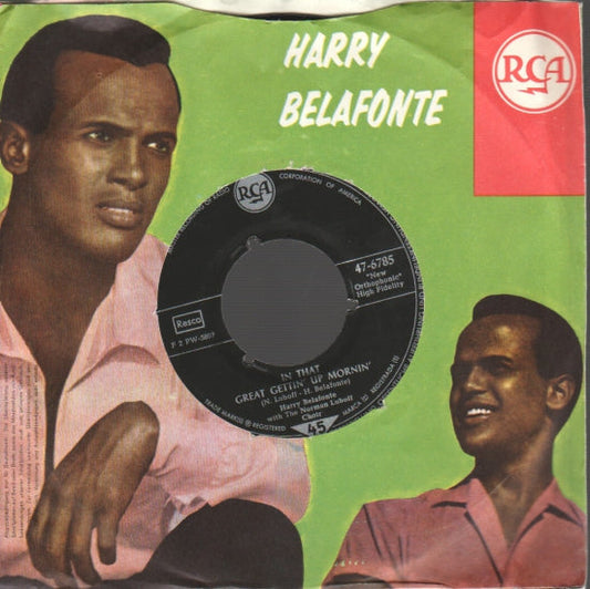 Harry Belafonte with Norman Luboff Choir - Jump Down Spin Around Vinyl Singles Vinyl Zeer Goed / Hoesje Goed "VINYLSINGLES.NL"