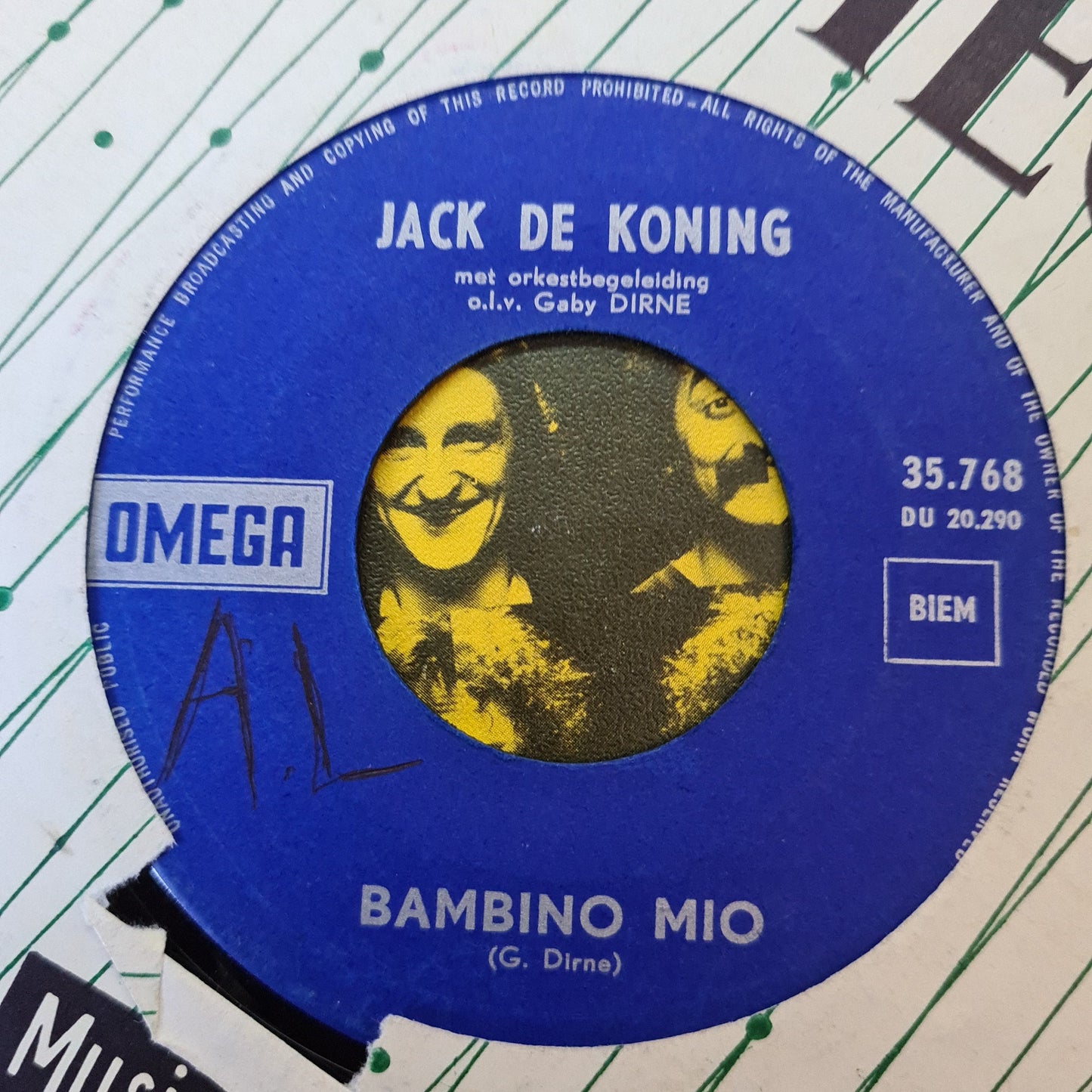 Jack De Koning - Vaders, Die Huilen Toch Niet 15017 Vinyl Singles Vinyl Goed / Hoes Goed