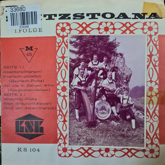 D'Spitzstoaner - Alpenflora Vinyl Singles EP Vinyl Zeer Goed / Hoesje Goed "VINYLSINGLES.NL"