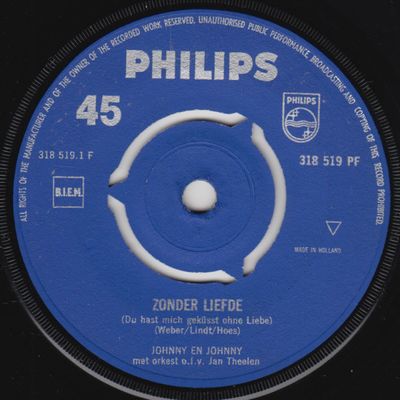 Johnny Hoes - Zonder Liefde 49807