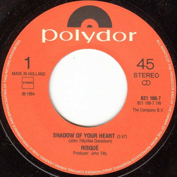 Risqué - Shadow Of Your Heart 14587 Vinyl Singles Vinyl Goed / Hoes Goed