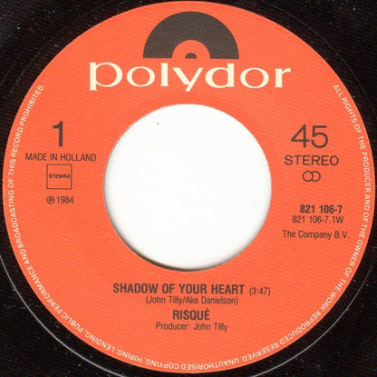 Risqué - Shadow Of Your Heart 14587 Vinyl Singles Vinyl Goed / Hoes Goed