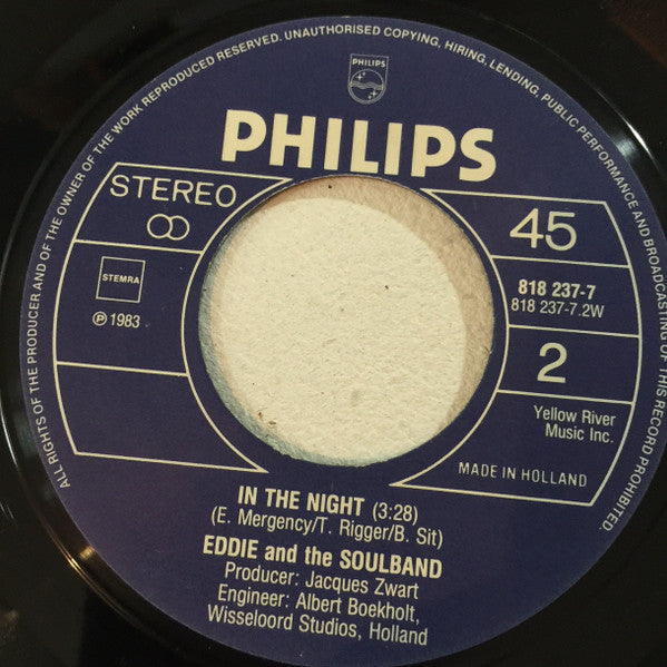 Eddy and the Soulband - Soul chaha Vinyl Singles Vinyl Zeer Goed / Hoesje Goed "VINYLSINGLES.NL"