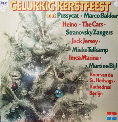 Various - Gelukkig Kerstfeest (LP) 51341 Vinyl LP Vinyl Goed / Hoes Goed