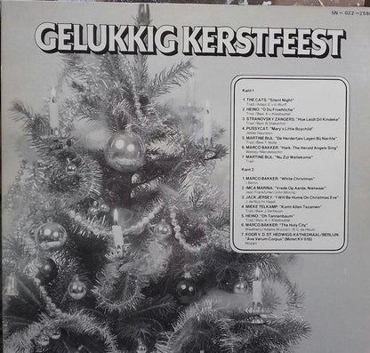 Various - Gelukkig Kerstfeest (LP) 51341 Vinyl LP Vinyl Goed / Hoes Goed