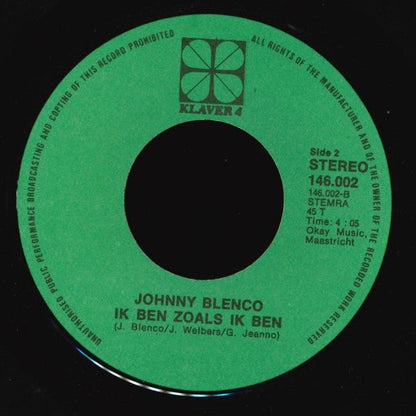Johnny Blenco - Moet Ik Lachen Of Moet Ik Huilen 14421 Vinyl Singles Vinyl Goed / Hoes Goed