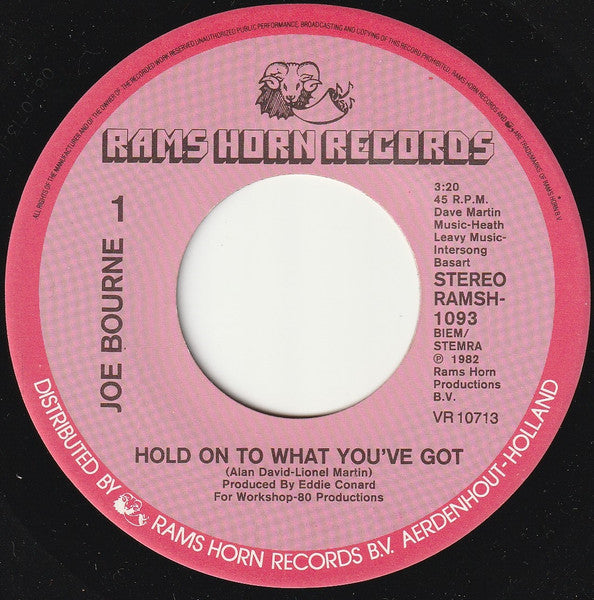 Joe Bourne - Hold On To What You've Got 30958 Vinyl Singles Vinyl Goed / Hoes Goed