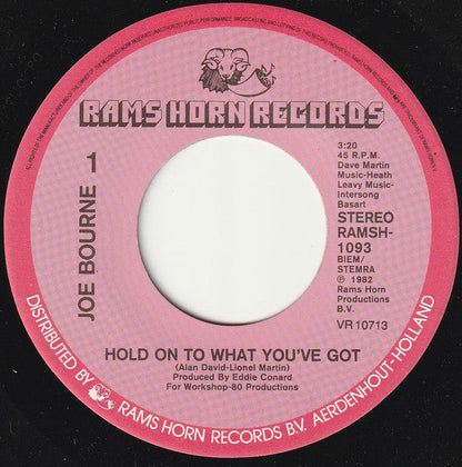 Joe Bourne - Hold On To What You've Got 30958 Vinyl Singles Vinyl Goed / Hoes Goed
