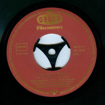 Hermann Hagestedt Mit Seinem Orchester - Einmal Am Rhein Vinyl Singles Vinyl Zeer Goed / Hoesje Goed "VINYLSINGLES.NL"