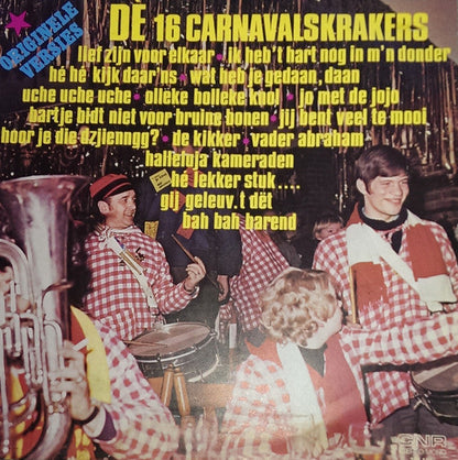 Various - De 16 Carnavalskrakers (LP) 51385 Vinyl LP Vinyl Goed / Hoes Goed