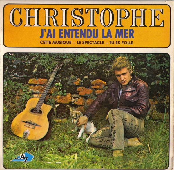 Christophe - J'ai Entendu La Mer Vinyl Singles EP Vinyl Zeer Goed / Hoesje Goed "VINYLSINGLES.NL"