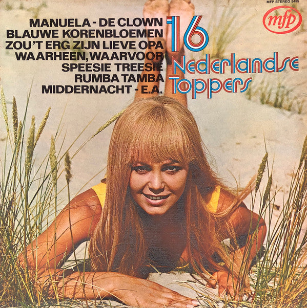 Various - 16 Nederlandse Toppers (LP) 46405 Vinyl LP Vinyl Goed / Hoes Goed