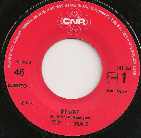 Rosy & Andres - My Love 39248 Vinyl Singles Vinyl Goed / Hoes Generic