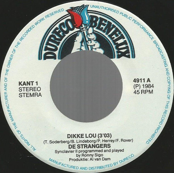 Strangers - Dikke Lou 41013 Vinyl Singles Vinyl Goed / Hoes Goed