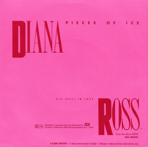 Diana Ross - Pieces Of Ice Vinyl Singles Vinyl Zeer Goed / Hoesje Goed "VINYLSINGLES.NL"