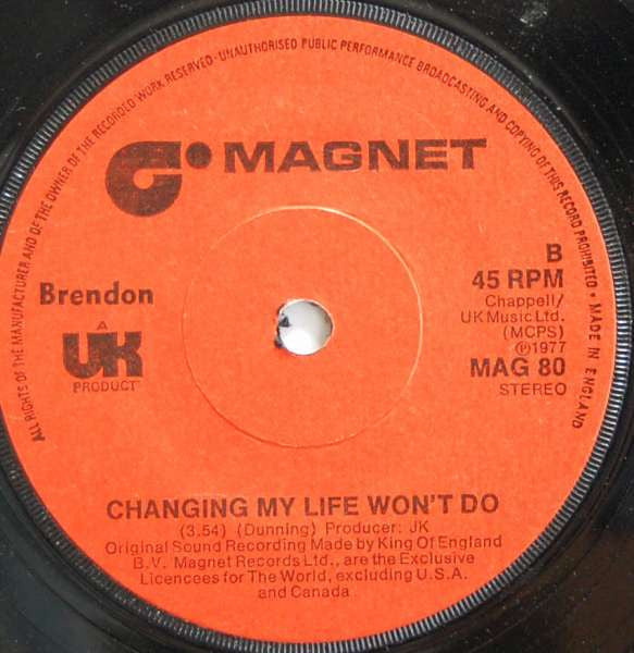 Brendon - Gimme Some Vinyl Singles Vinyl Zeer Goed / Hoesje Goed "VINYLSINGLES.NL"