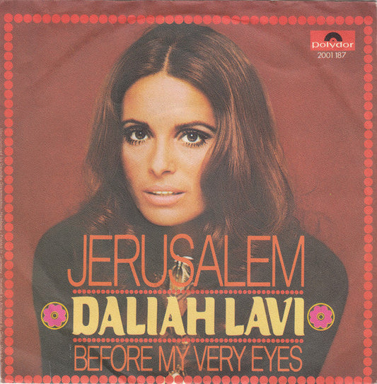 Daliah Lavi - Jerusalem Vinyl Singles Vinyl Zeer Goed / Hoesje Goed "VINYLSINGLES.NL"