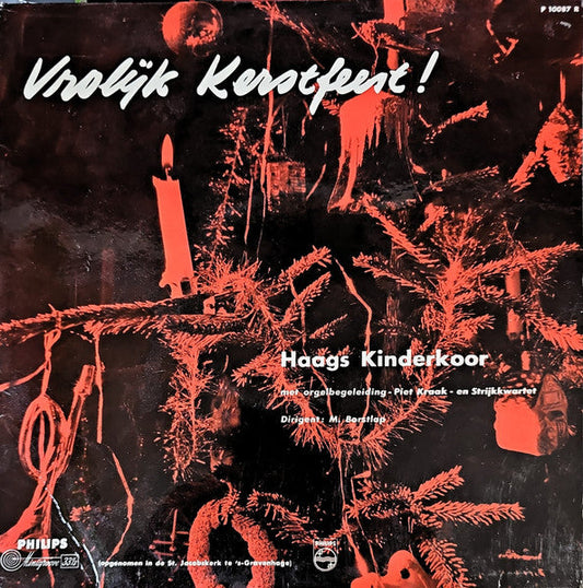 Haags Kinderkoor - Vrolijk Kerstfeest! (10") Vinyl LP 10" Vinyl Zeer Goed / Hoesje Goed "VINYLSINGLES.NL"