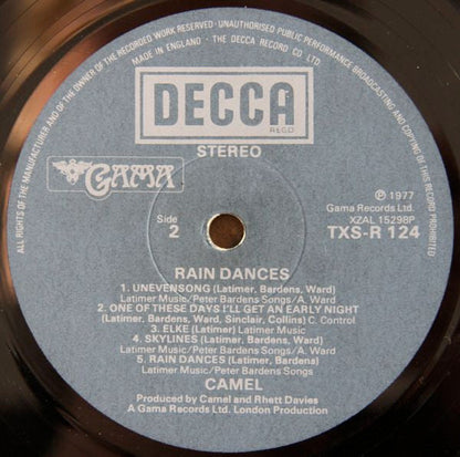 Camel - Rain Dances (LP) Vinyl LP Vinyl Zeer Goed / Hoesje Goed "VINYLSINGLES.NL"