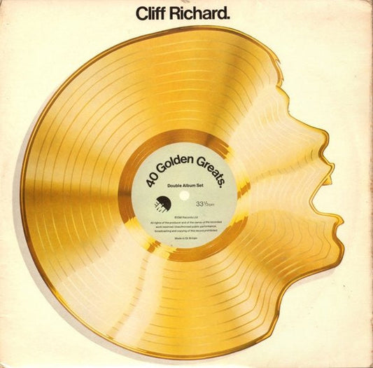 Cliff Richard - 40 Golden Greats (LP) Vinyl LP Dubbel Vinyl Zeer Goed / Hoesje Goed "VINYLSINGLES.NL"