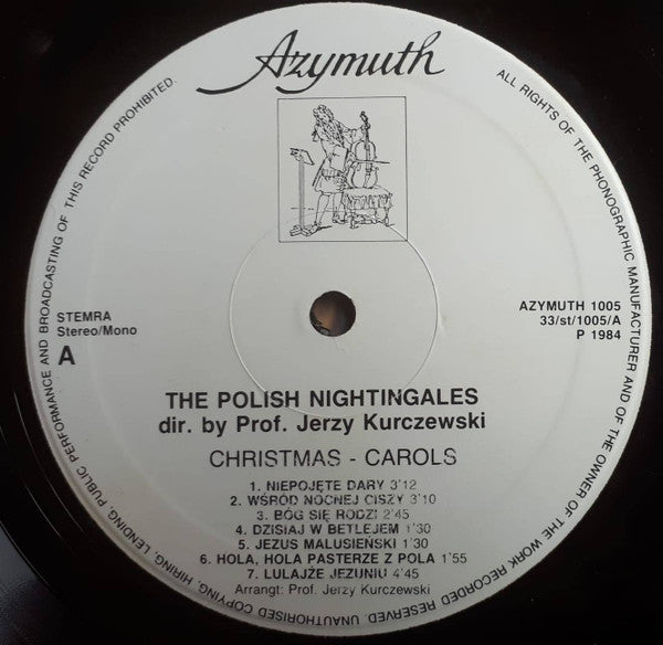 Polish Nightingales Dir. By Prof. Jerzy Kurczewski - Christmas - Carols (LP) 49425 Vinyl LP Vinyl Goed / Hoes Goed