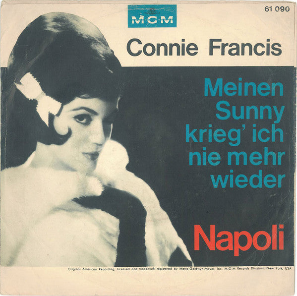 Connie Francis - Napoli Vinyl Singles Vinyl Zeer Goed / Hoesje Goed "VINYLSINGLES.NL"