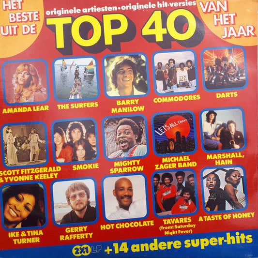 Various - Het Beste Uit De Top 40 Van Het Jaar (LP) Vinyl LP Dubbel Vinyl (VG) <br> Hoes (G+)