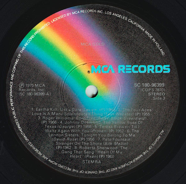 Various - MCA Gold (LP) 49973 Vinyl LP Vinyl Goed / Hoes Goed