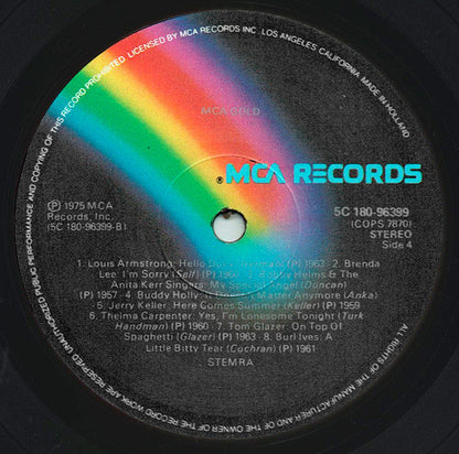 Various - MCA Gold (LP) 49973 Vinyl LP Vinyl Goed / Hoes Goed