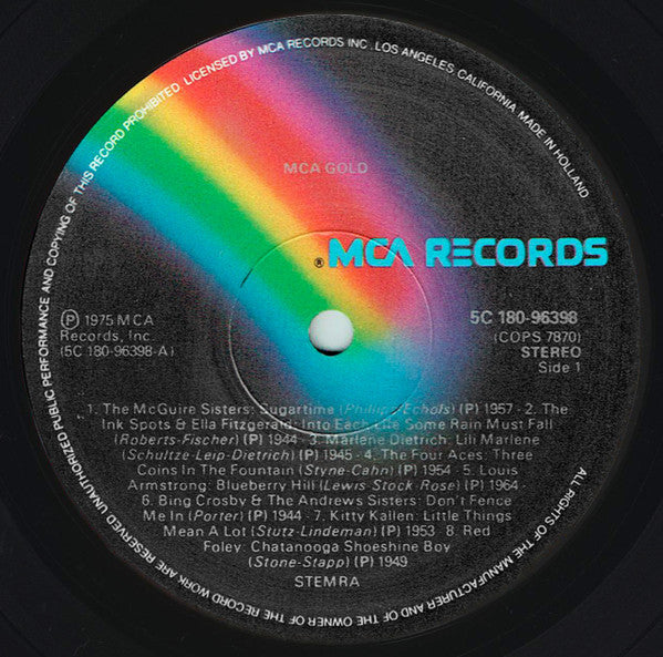 Various - MCA Gold (LP) 49973 Vinyl LP Vinyl Goed / Hoes Goed