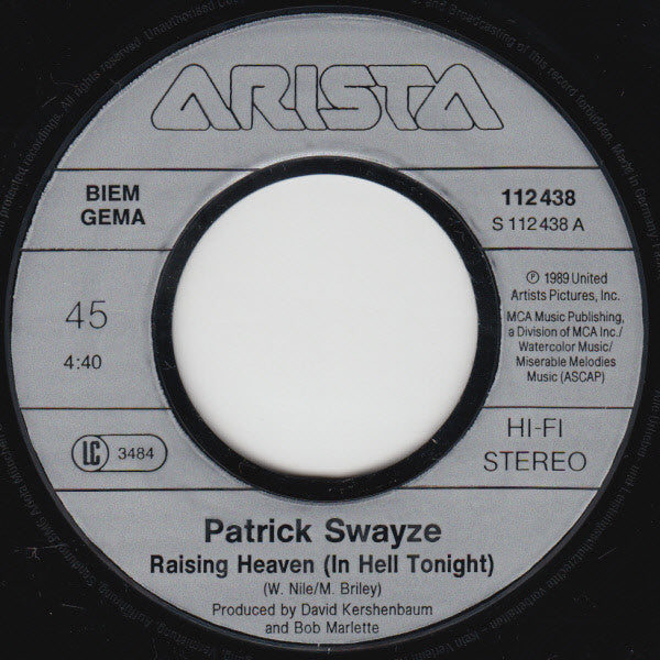 Patrick Swayze - Raising Heaven 31532 Vinyl Singles Vinyl Goed / Hoes Goed