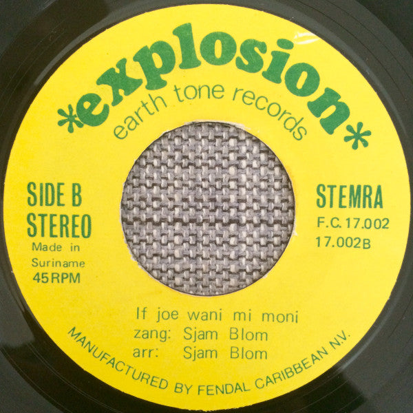 Explosion - Jaroesoe Nanga Trobie Vinyl Singles Vinyl Zeer Goed / Hoesje Goed "VINYLSINGLES.NL"