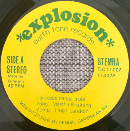 Explosion - Jaroesoe Nanga Trobie Vinyl Singles Vinyl Zeer Goed / Hoesje Goed "VINYLSINGLES.NL"