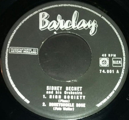 Sidney Bechet - High Society 15843 Vinyl Singles EP Vinyl Goed / Hoes Goed
