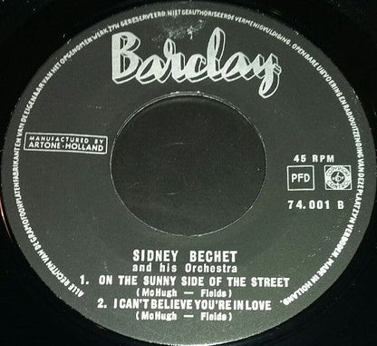 Sidney Bechet - High Society 15843 Vinyl Singles EP Vinyl Goed / Hoes Goed