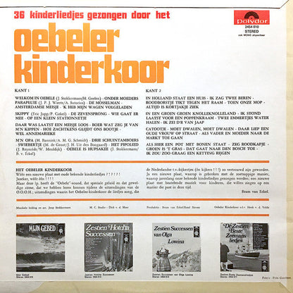 Oebeler Kinderkoor - 36 Kinderliedjes Gezongen Door Het Oebeler Kinderkoor (LP) Vinyl LP Vinyl Goed / Hoes Goed