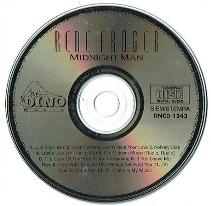 René Froger - Midnight Man (CD) 70554 Compact Disc Goede Staat