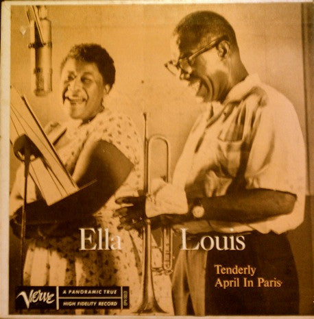 Ella Fitzgerald & Louis Armstrong - Tenderly Vinyl Singles Vinyl Zeer Goed / Hoesje Goed "VINYLSINGLES.NL"